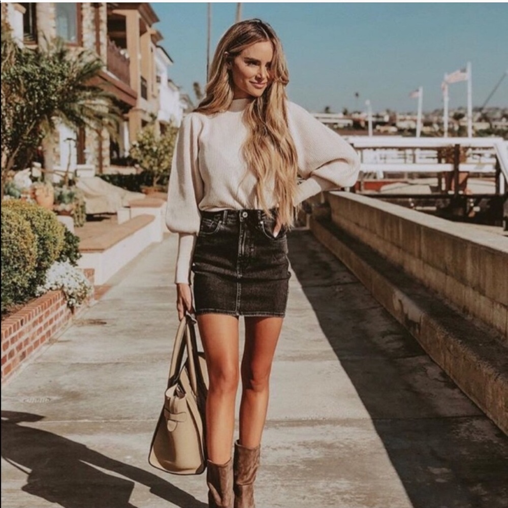 Free People Jackson Denim Skirt